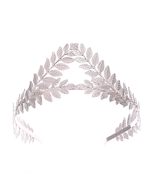 Fashion Silver Leaf Crown Headband
