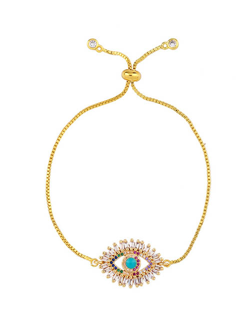 Fashion Gold Zircon Crystal Pulling Bracelet