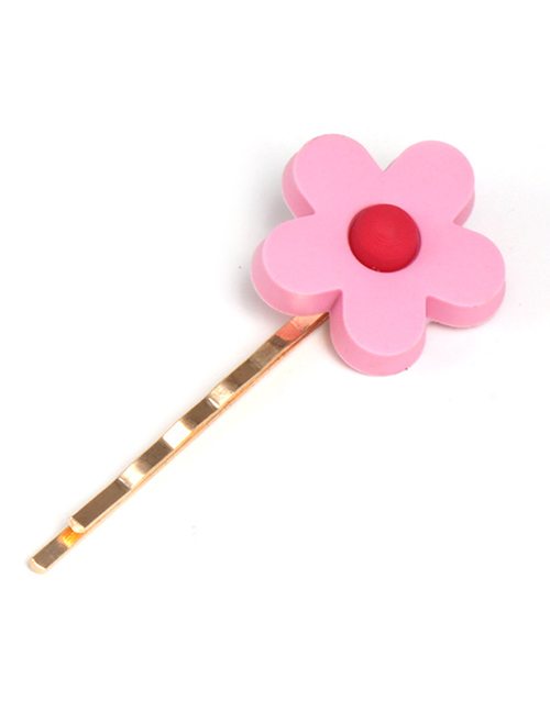 Fashion Pink Small Flower Hair Clip