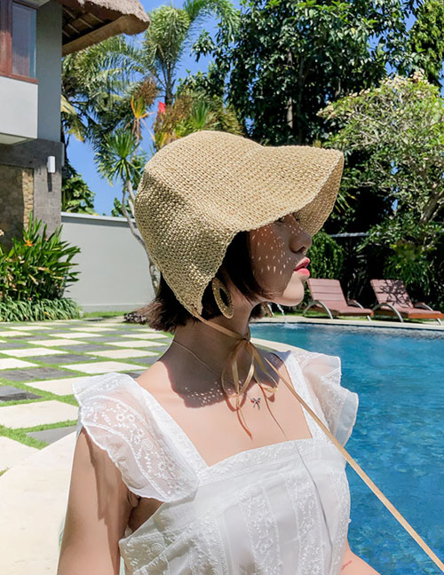 Fashion Cream Color Foldable Sun Hat