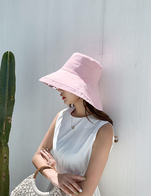 Fashion Pink Double Sun Hat