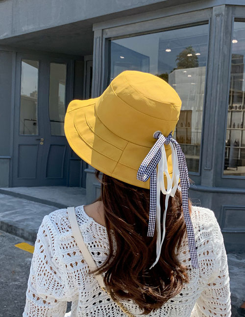 Fashion Yellow Big Hat Sun Hat