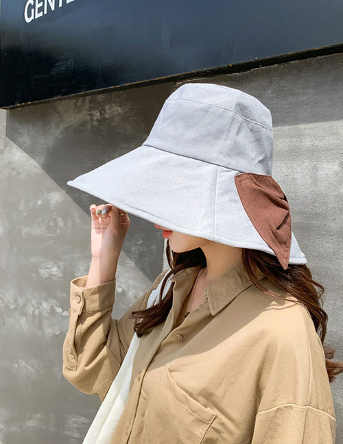 Fashion Silver Grey Double-sided Sun Hat