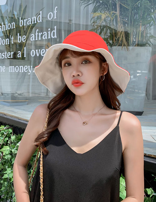 Fashion Red Double-sided Hat Sun Hat