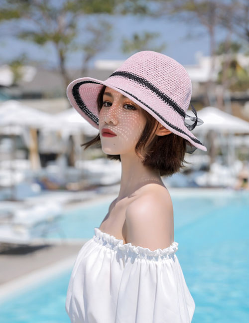 Fashion Pink Big Sun Hat