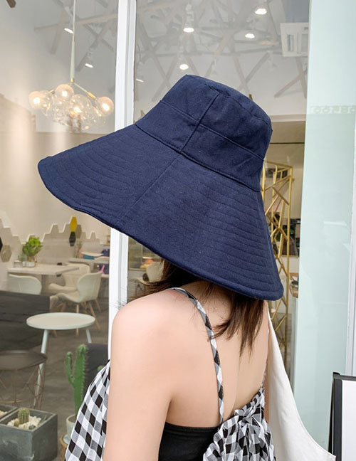 Fashion Navy Big Hat Sun Hat