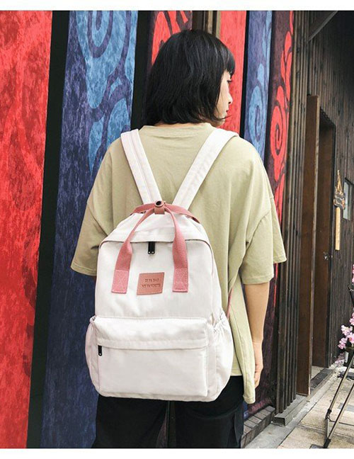 Fashion Pink Portable Backpack