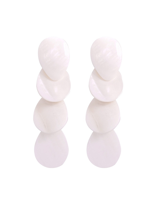 Fashion Pearl White Alloy Natural Pearl Earrings