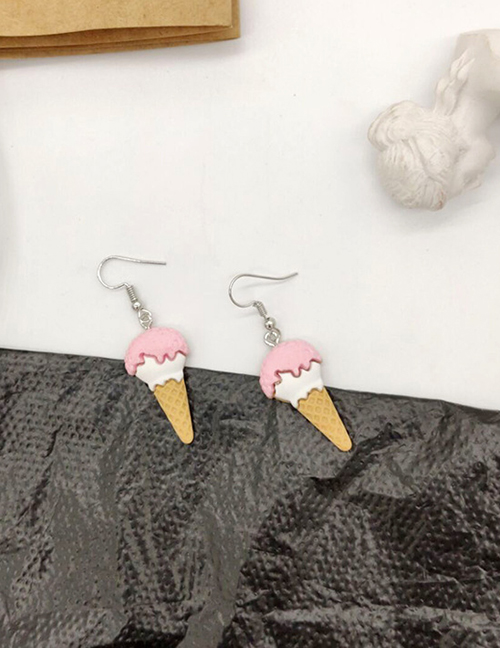 Fashion Sweet Tube Pink Fruit Ice Cream Earrings