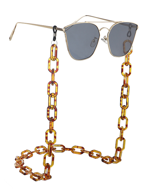 Leopard Resin Acrylic Glasses Chain