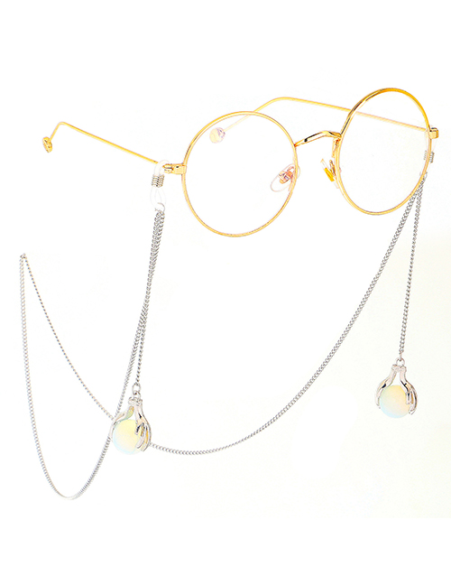 Fashion Silver Stainless Steel Heart Chain Non-slip Glasses Chain