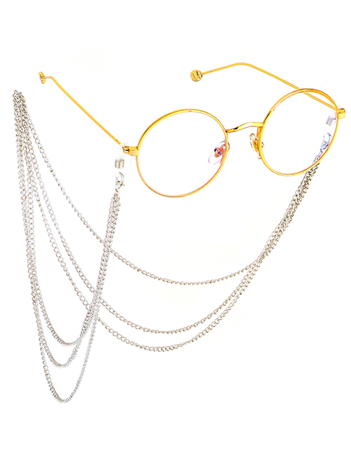 Fashion Silver Metal Multilayer Fringed Anti-skid Glasses Chain