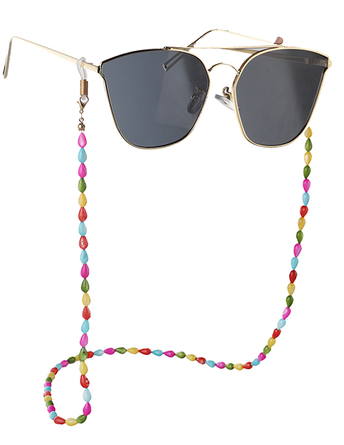Fashion Color Natural Water Drop Shell Anti-skid Glasses Chain