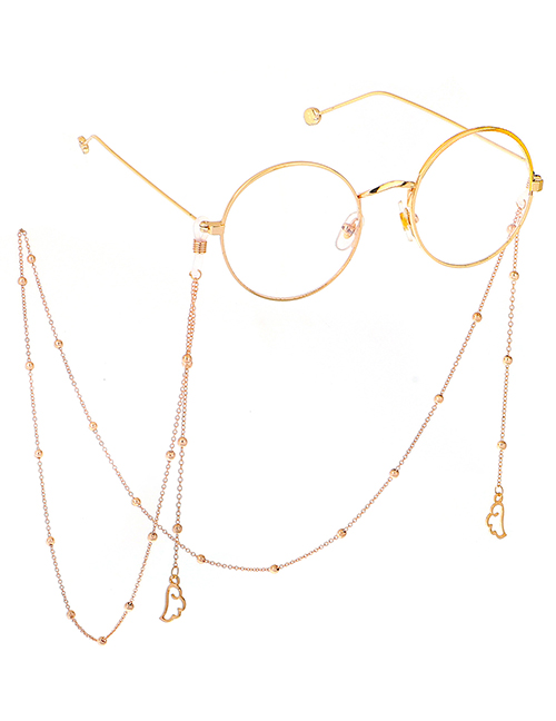 Fashion Gold Angel Wings Color Retention Beaded Glasses Chain