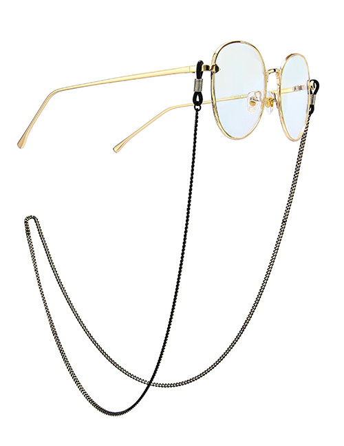 Fashion Black Alloy Glasses Chain