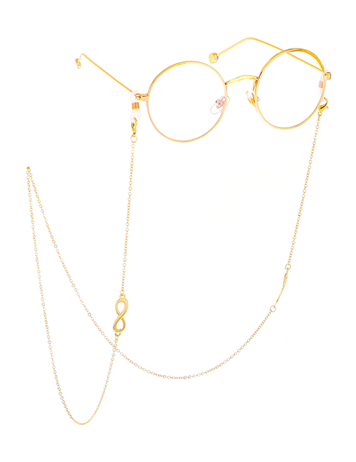 Fashion Gold Digital 8 Anti-slip Glasses Chain