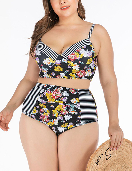 Fashion Color Steel Plate Large Cup Swimsuit