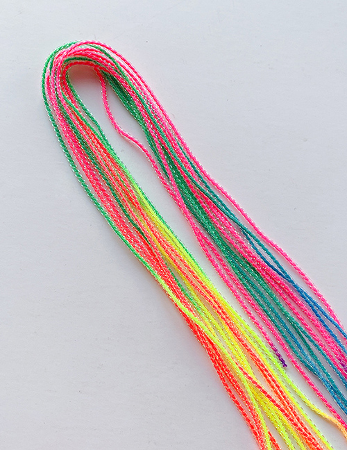 Fashion Gradient Bright Color Rope Mm (root) Gradient Rubber Band