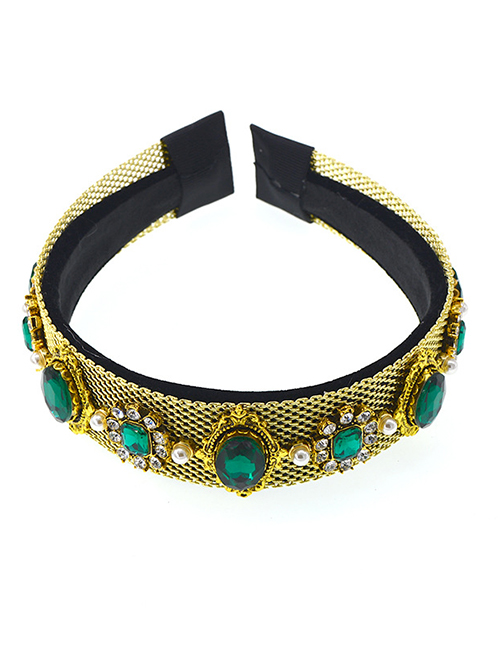 Fashion Green Diamond Jewel Headband