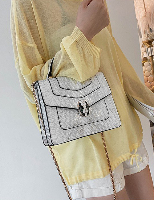 Fashion White Square Shape Bags