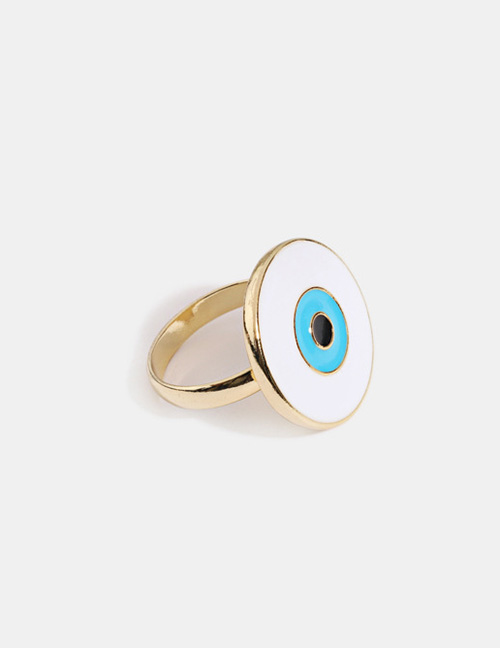 Fashion Disc Eye Alloy Drop Oil Ring