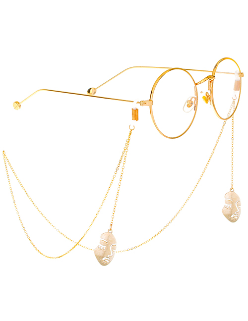 Fashion Gold Non-slip Metal Mask Glasses Chain