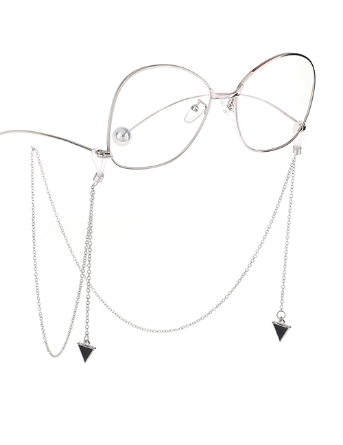 Fashion Silver Non-slip Metal Triangle Glasses Chain