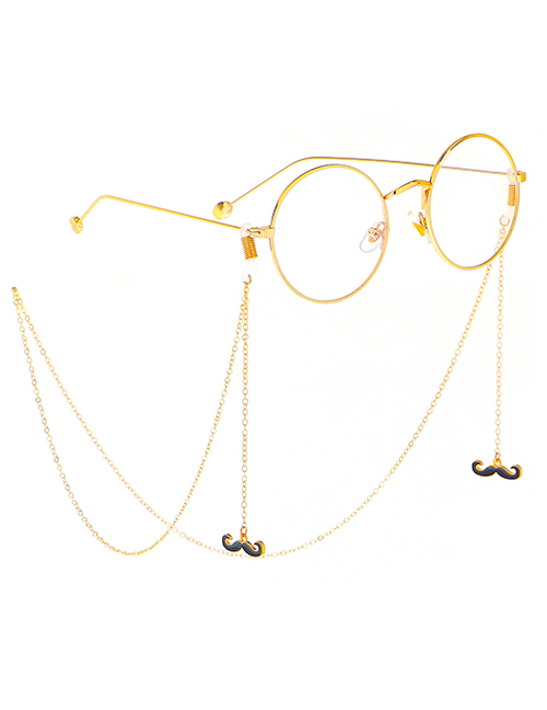 Fashion Gold Non-slip Metal Beard Glasses Chain