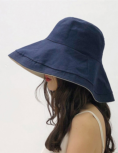 Fashion Navy Double-sided Fisherman Hat