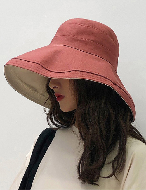 Fashion Bean Red Double-sided Fisherman Hat