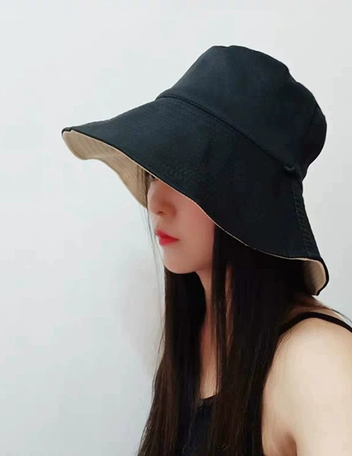 Fashion Black Double-sided Fisherman Hat