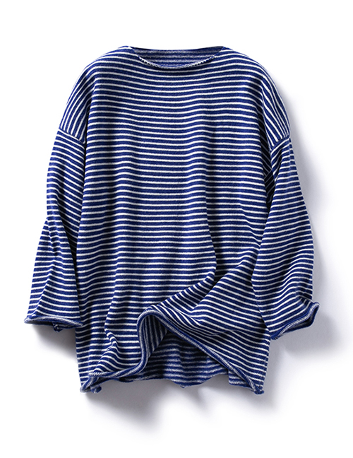 Fashion Navy Striped Pullover