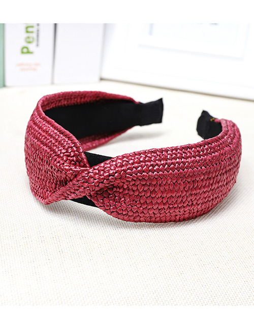 Fashion Red Woven Headband
