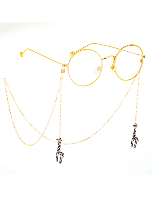 Fashion Gold Metal Giraffe Glasses Chain