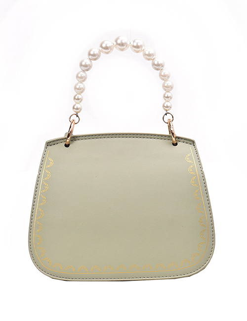 Fashion Green Pearl Handbag Shoulder Messenger Bag