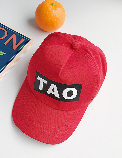 Fashion Tao Red Letter Print Children's Baseball Cap