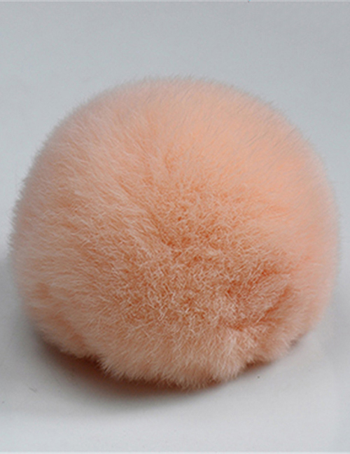 Fashion Han Pink 8cm Rabbit Fur Ball Keychain