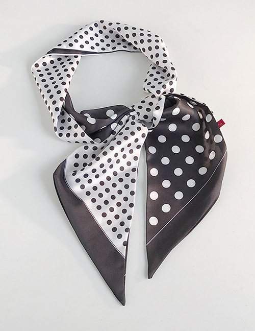 Fashion Wide Bevel Size Point Black And White Little Little Scarf