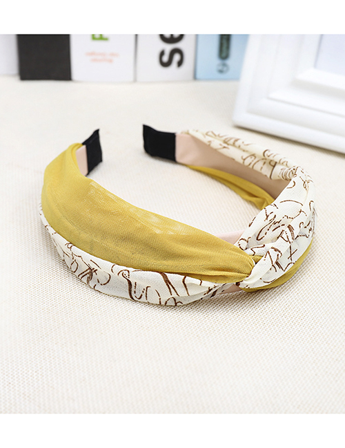 Fashion Off-white Letter Printing Color Matching Headband Printed Letter Color Headband