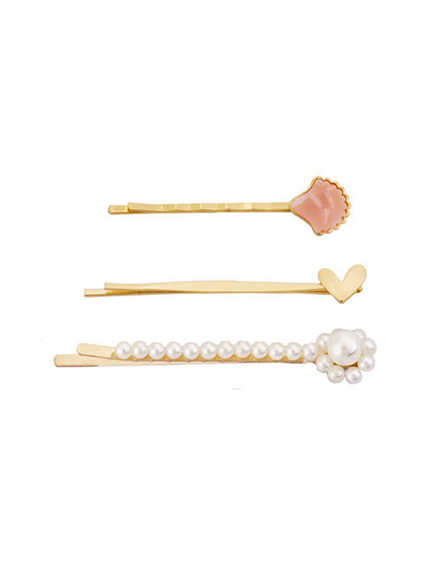 Fashion Shell Set Alloy Conch Pearl Hairpin Set
