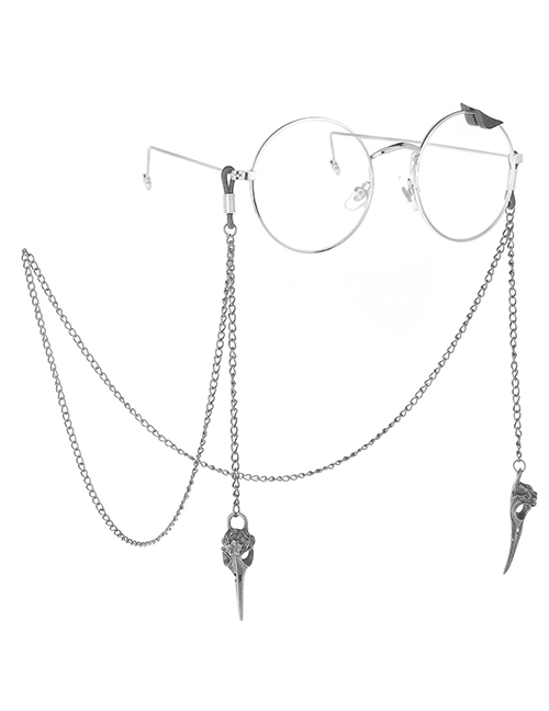 Fashion Silver Hollow Beak Anti-slip Glasses Chain