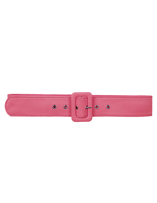 Fashion Pink Square Buckle Belt