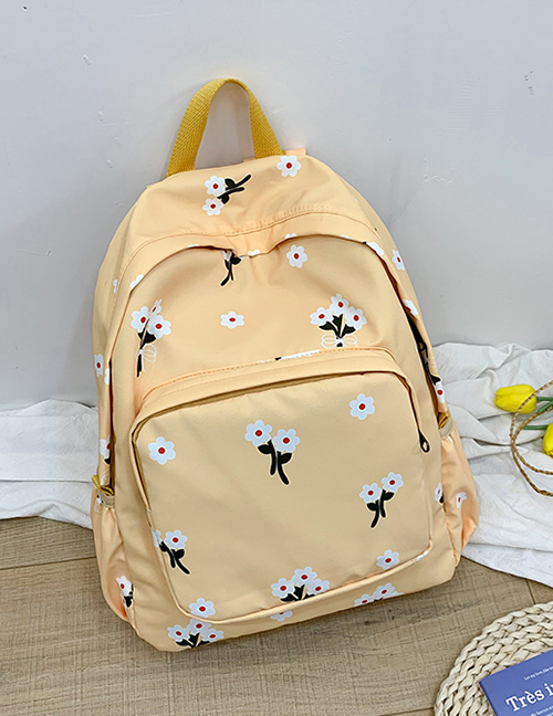 Fashion Khaki Fruit Print Backpack