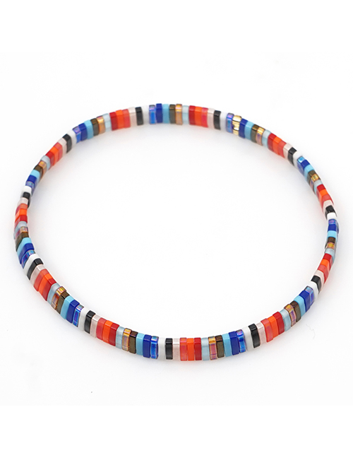 Fashion Color Beaded Mixed Woven Bracelet