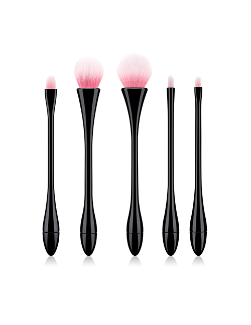 Fashion Black 5 Sticks Small Waist Colorful Hair Makeup Brush