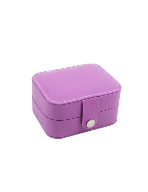 Fashion Violet (small) Portable First Earrings Ring Storage Box