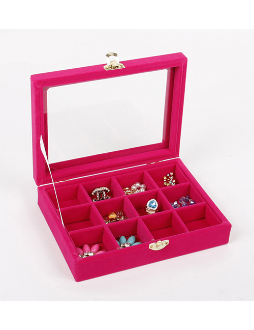 Fashion Rose Red 12 Small Jewelry Display Box