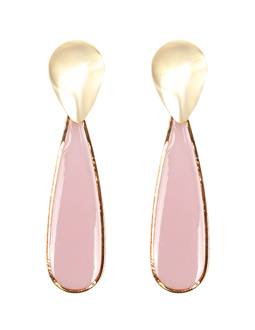 Fashion Pink Transparent Acrylic Drop Earrings