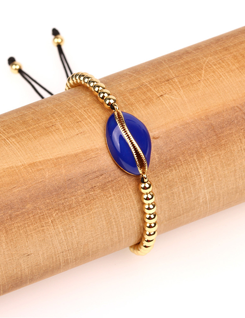 Fashion Royal Blue Woven Shell Bracelet