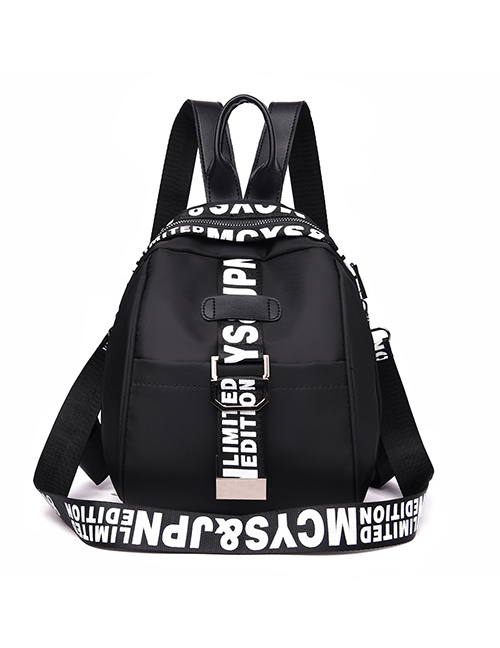 Fashion Black Dual-use Oxford Cloth Backpack
